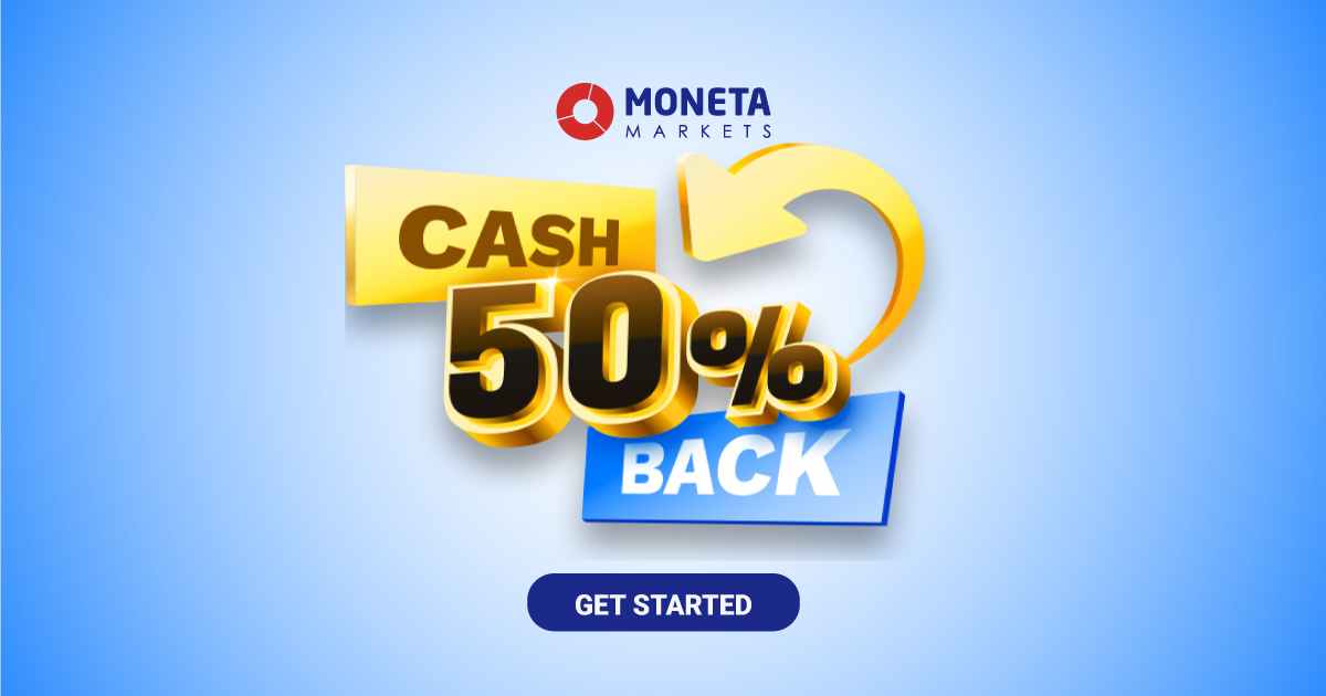 Moneta Markets offers a New Forex 50% Cash Back Bonus