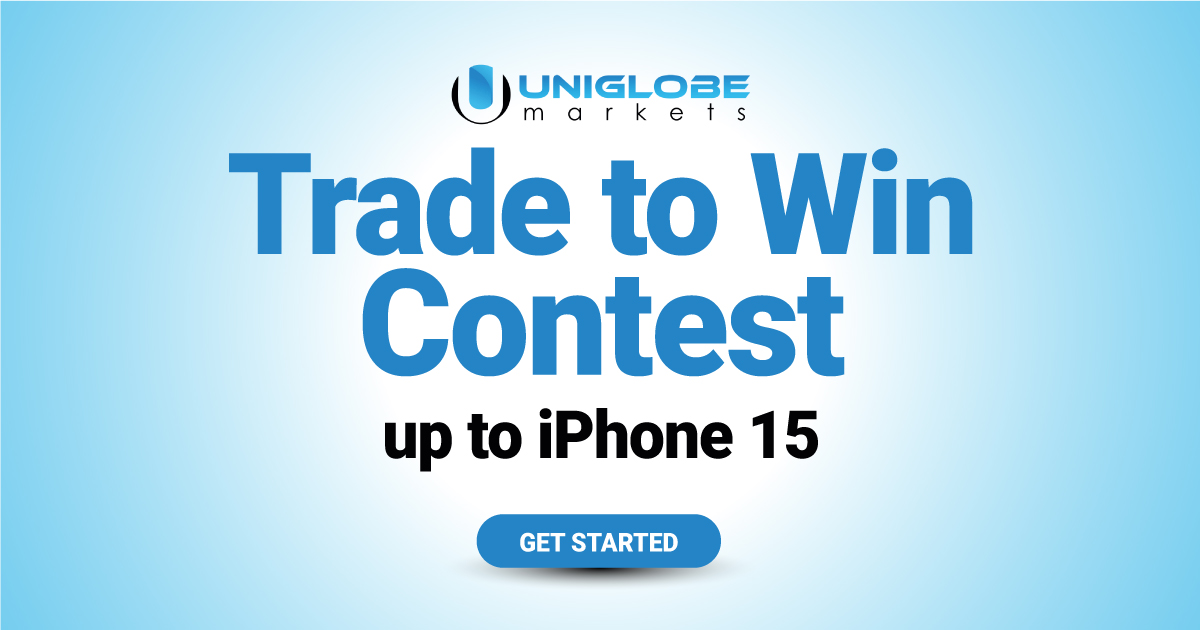 Trade to Win New Contest with iPhone 15 max by Uniglobe