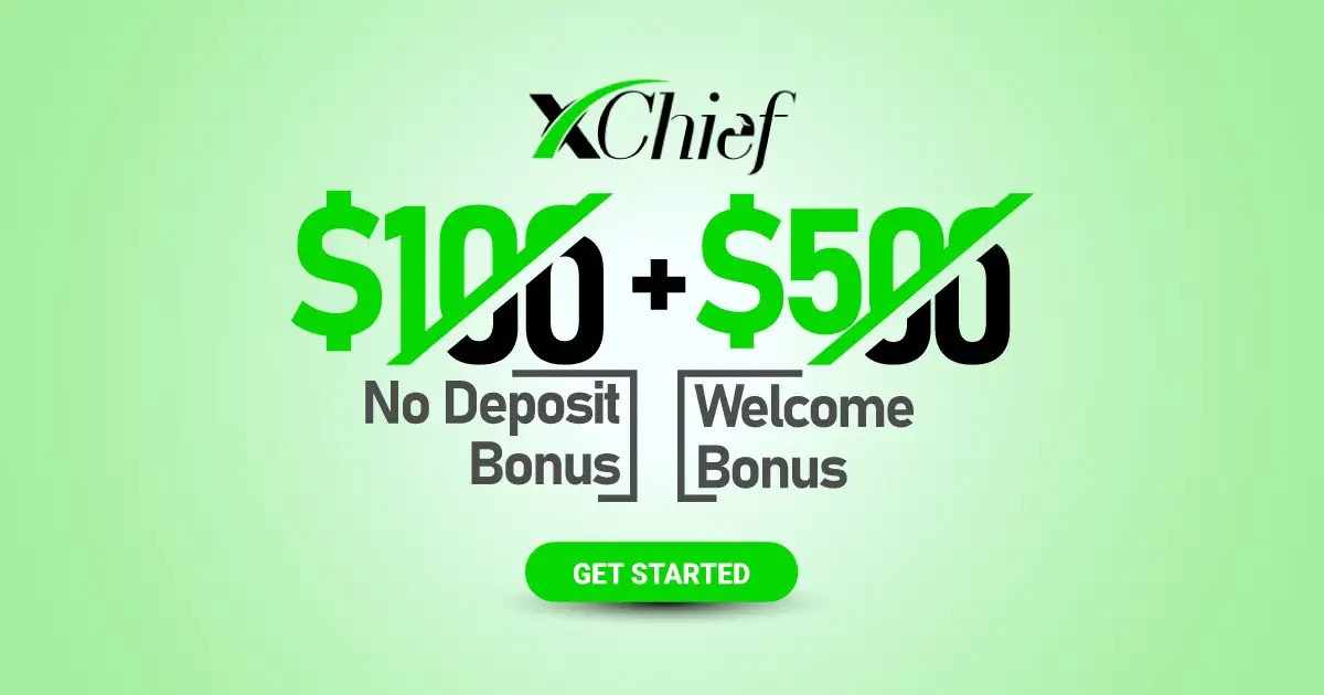 $100 No Deposit Required and $500 Welcome Bonus at xChief