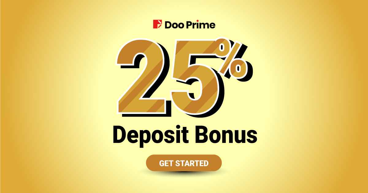 DooPrime Latest Forex 25% Credit Bonus for all traders