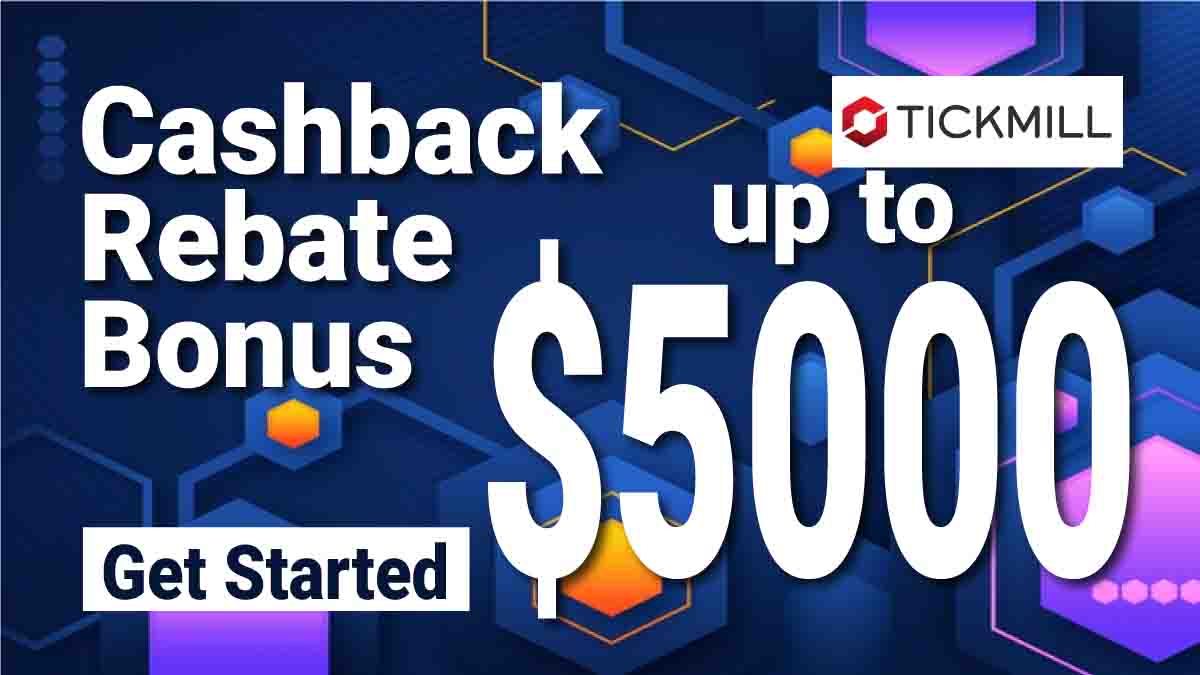 $5000 Forex rebates bonus from the broker Tickmill