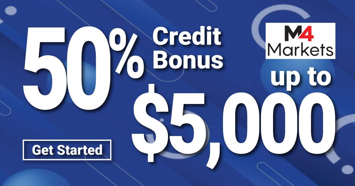 50% Credit Bonus – Claim up to $5000 (M4Markets)50% Credit Bonus – Claim up to $5000 (M4Markets)