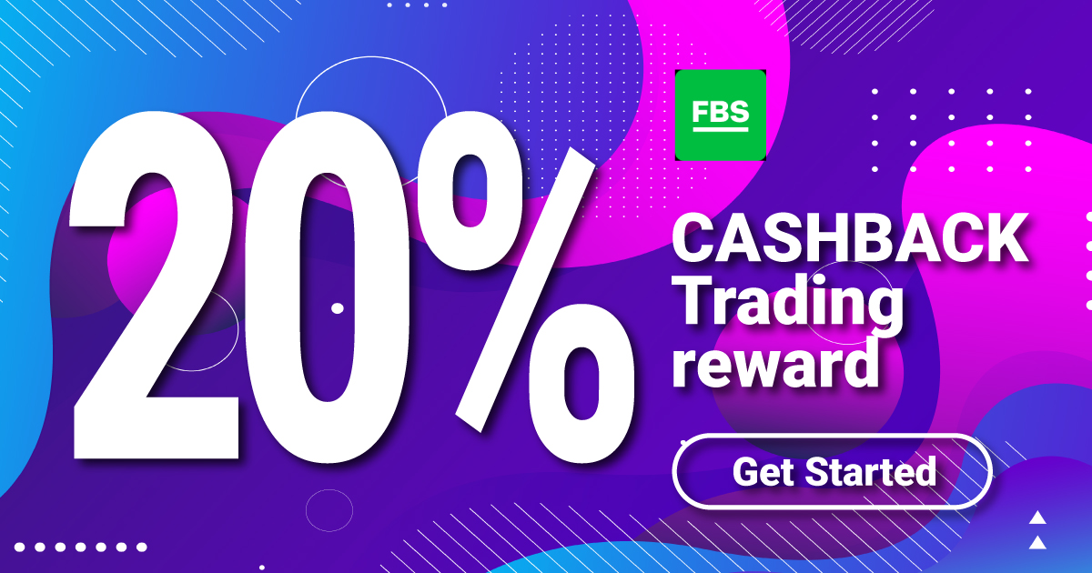 Get up to 20% of spread Cashback from FBS