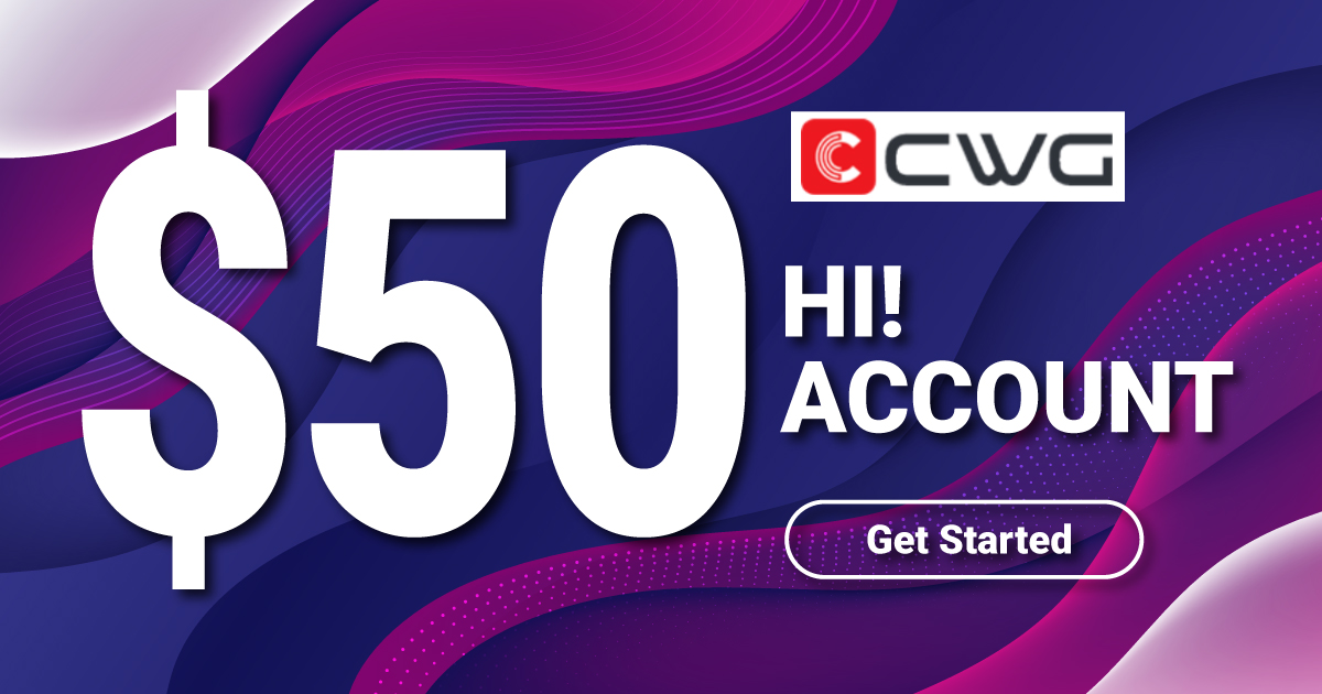 Enjoy CWG $50 Hi! Account Forex No Deposit BonusEnjoy CWG $50 Hi! Account Forex No Deposit Bonus