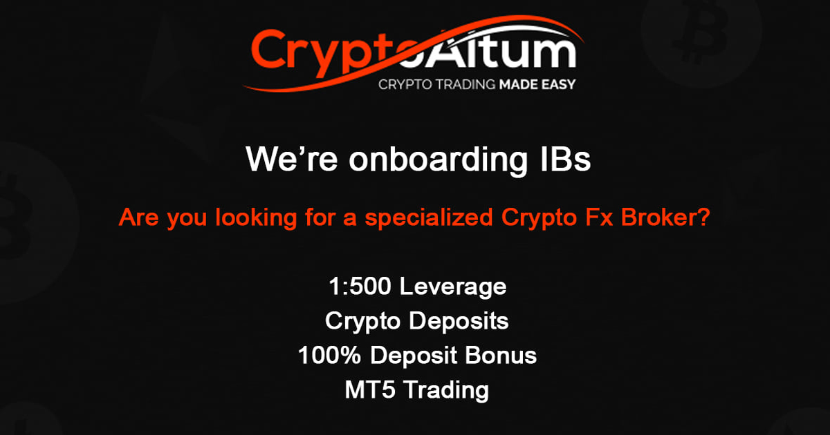 CryptoAltum 50% Forex Deposit Bonus Promo