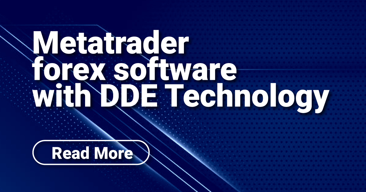 Metatrader forex software with DDE Technology