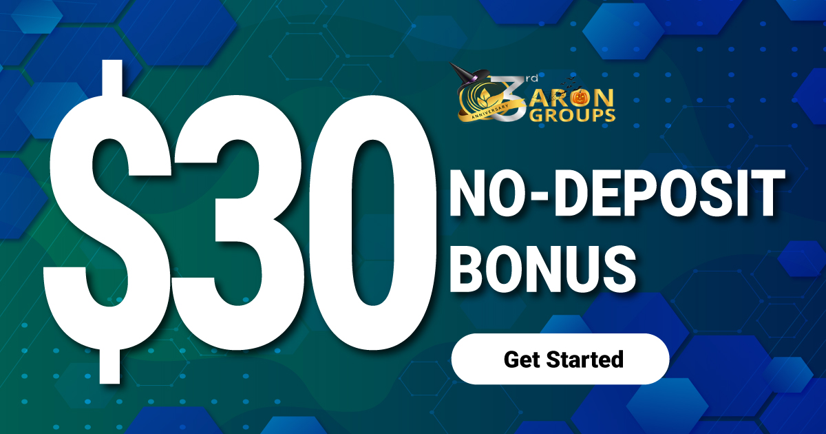 $30 Black Friday No Deposit Bonus on Aron Groups$30 Black Friday No Deposit Bonus on Aron Groups