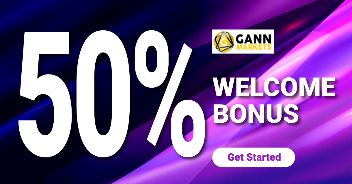 Get 50% Welcome Bonus on GANNMarketsGet 50% Welcome Bonus on GANNMarkets