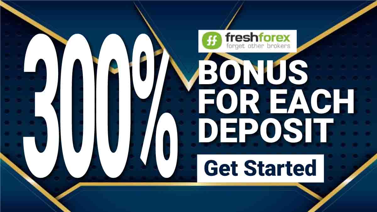 FreshForex 300% Forex Deposit Bonus up to $5000