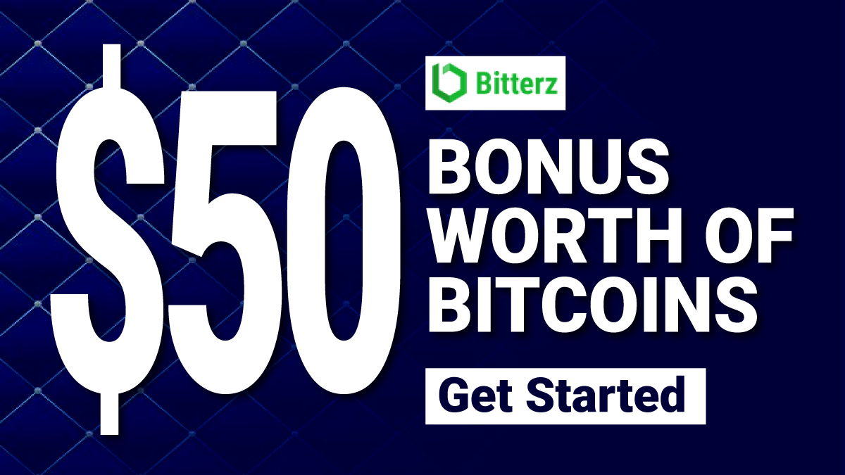 Free $50 Cryptocurrency No Deposit Bonus on BitterzFree $50 Cryptocurrency No Deposit Bonus on Bitterz