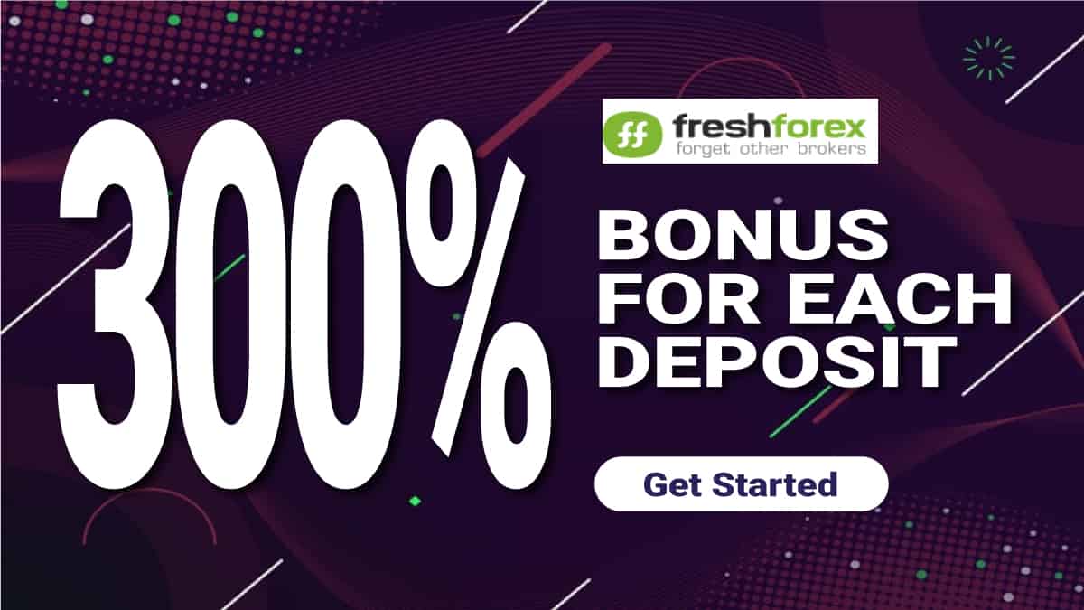 FreshForex 300% No Deposit Bonus up to $5000FreshForex 300% No Deposit Bonus up to $5000
