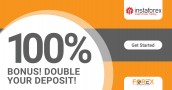 100% Bonus! Double your deposit from Instaforex