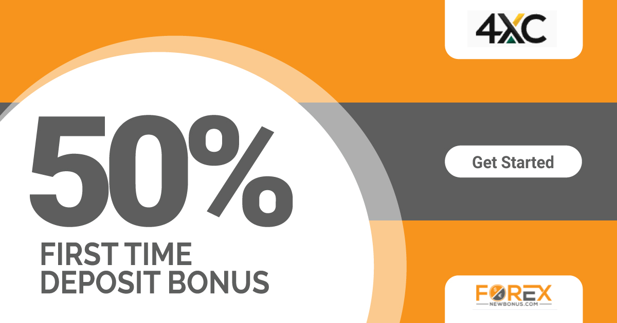 4XC Forex 50% Deposit Bonus of First Time4XC Forex 50% Deposit Bonus of First Time