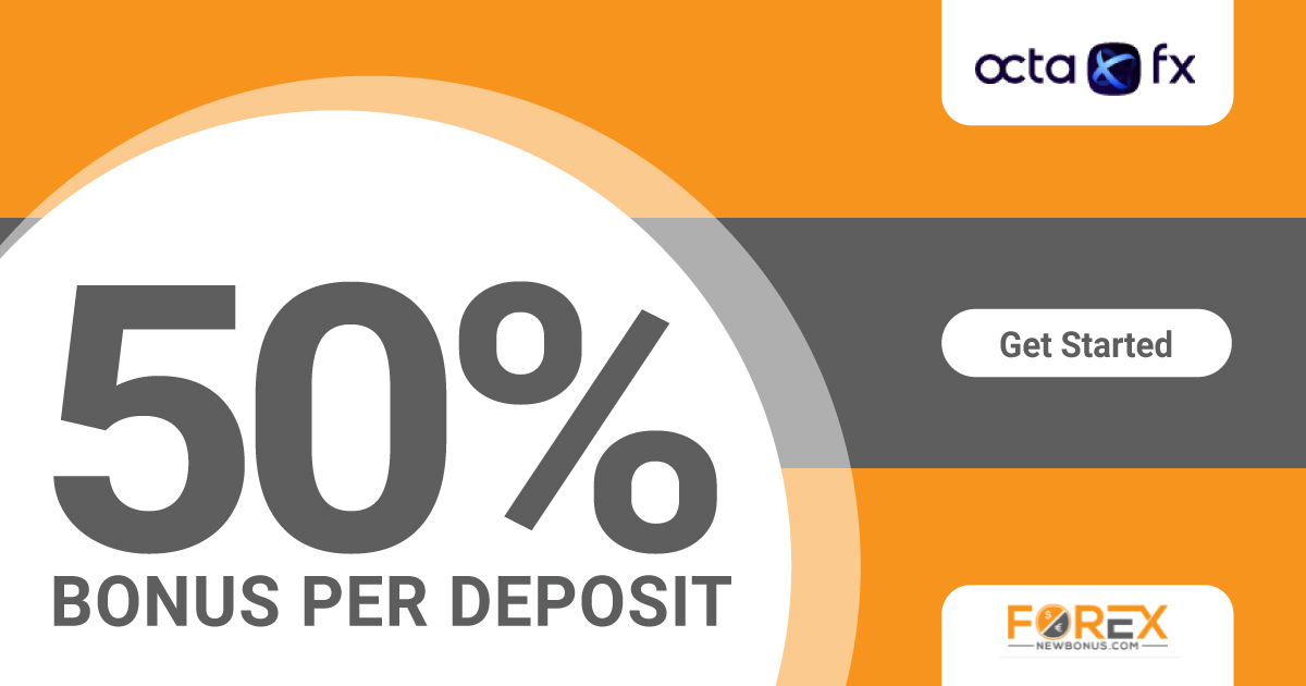 Forex 50% Bonus per deposit traders made in OctaFXForex 50% Bonus per deposit traders made in OctaFX