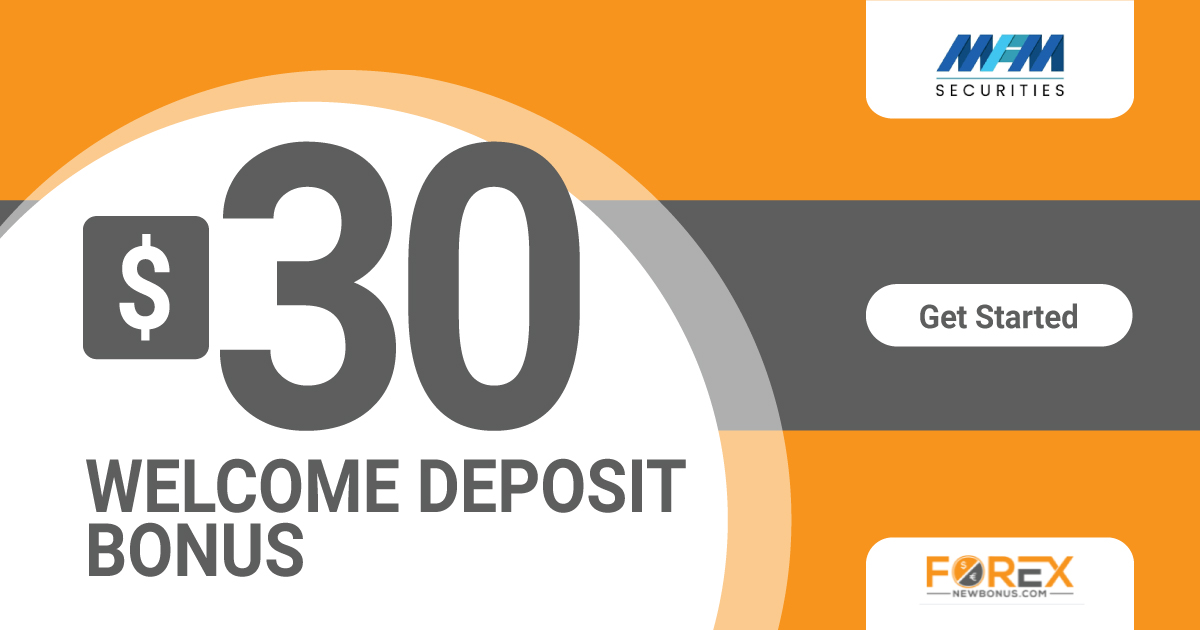 30 USD Forex Welcome Deposit Bonus