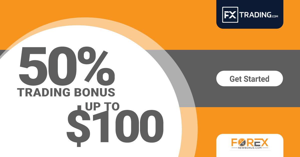 Forex 50% Trading Bonus maximum 100 USD from FXtrading dot com