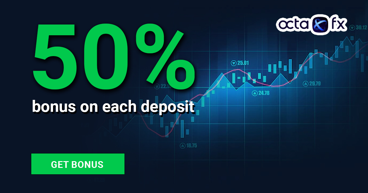 50% Forex Bonus on your each deposit by OctaFX