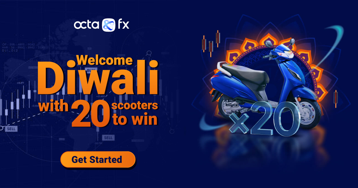 OctaFX Forex Welcome Diwali Contest with Scooters prizes