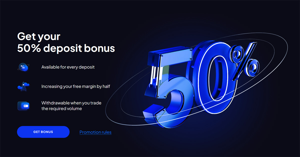 50% Forex Deposit Bonus up to $50000 from FXTrading.com50% Forex Deposit Bonus up to $50000 from FXTrading.com