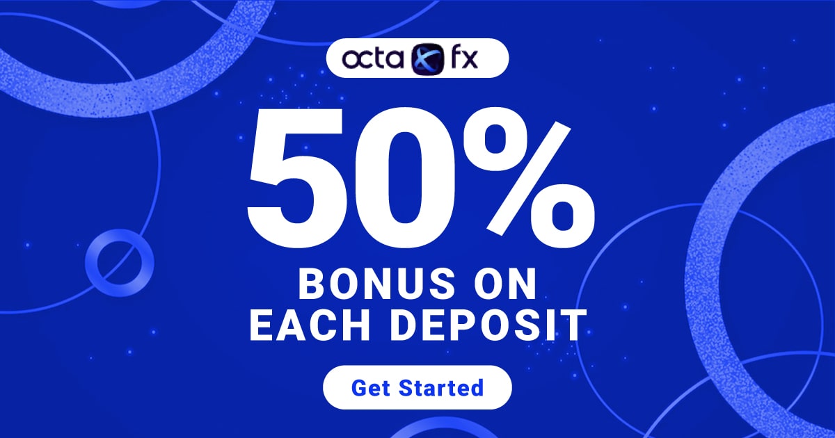 50% Bonus on Each Deposit - OctaFX50% Bonus on Each Deposit - OctaFX