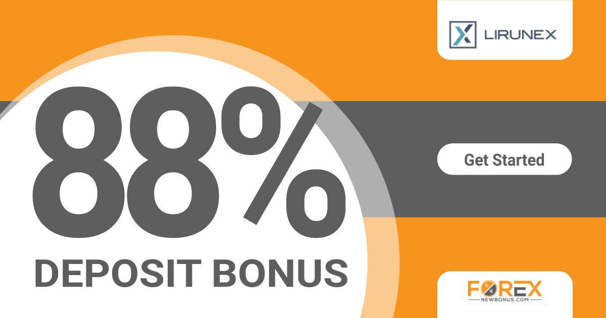 88% Deposit Bonus by Lirunex Broker