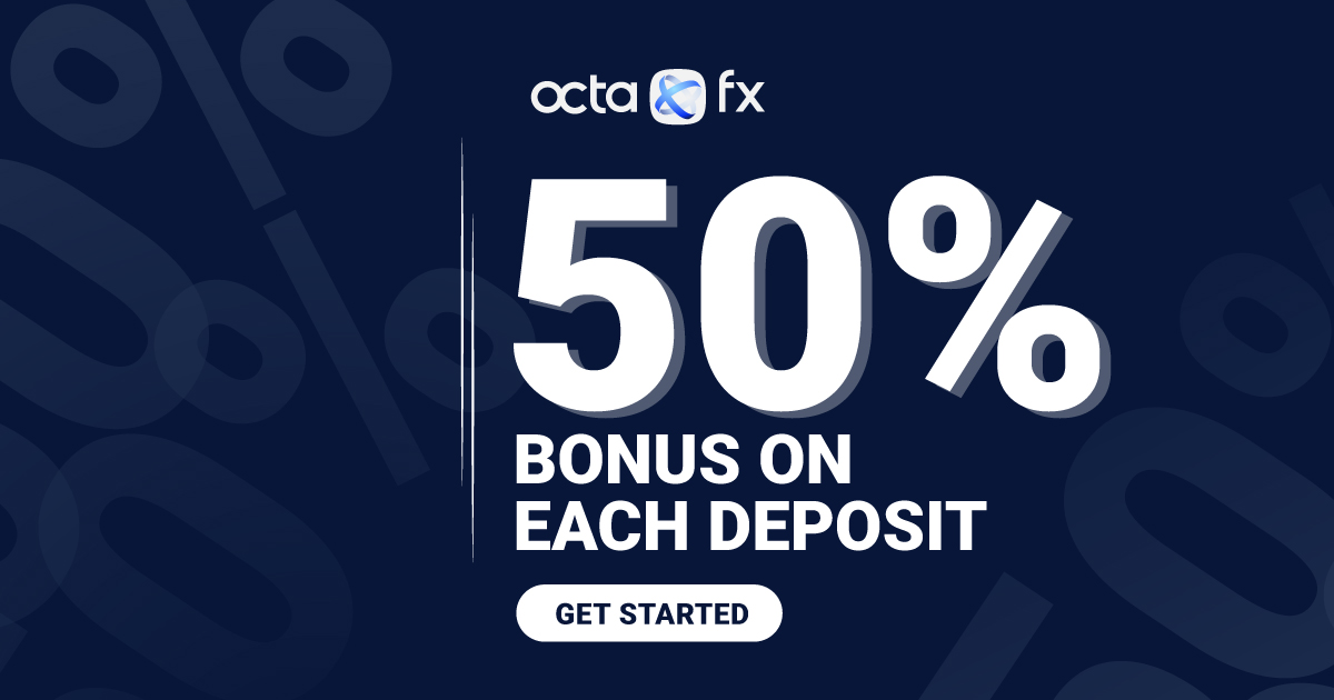 Get a 50% Bonus on Each Deposit - OctaFX