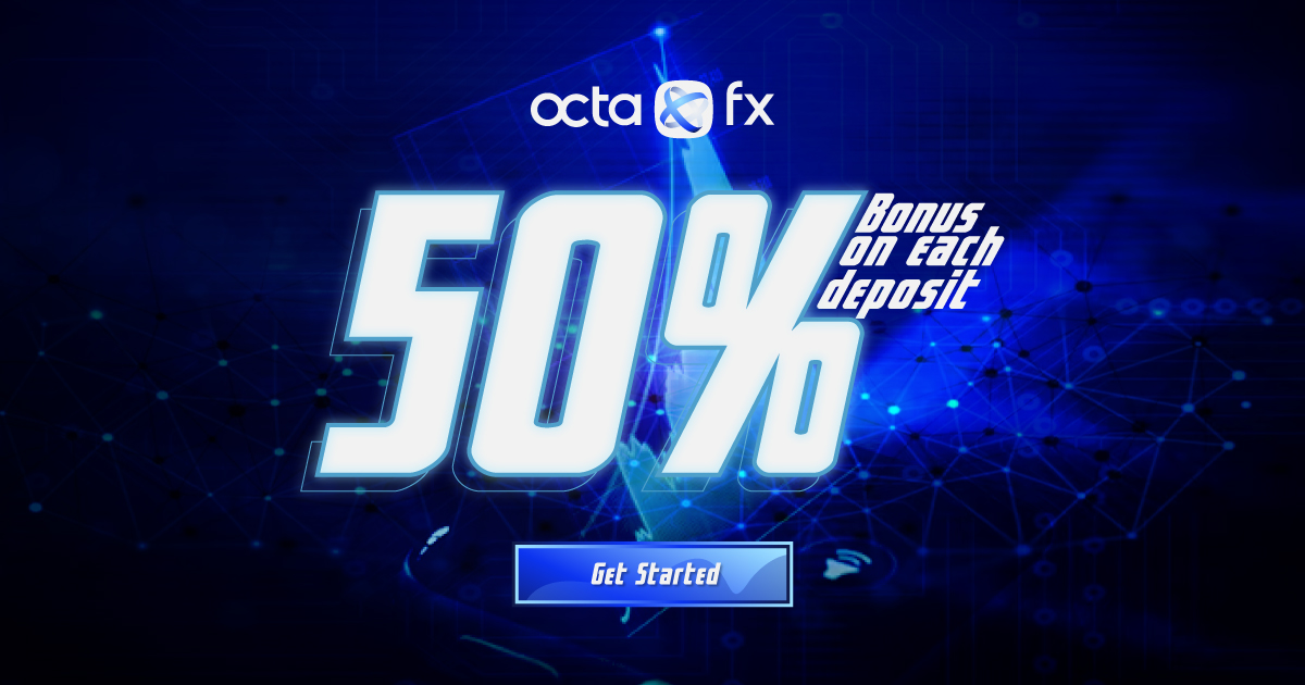 Forex 50% Deposit Bonus on all deposits - OctaFX
