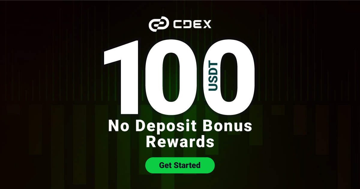 Forex 100 USDT No Deposit Bonus Rewards by CDEX
