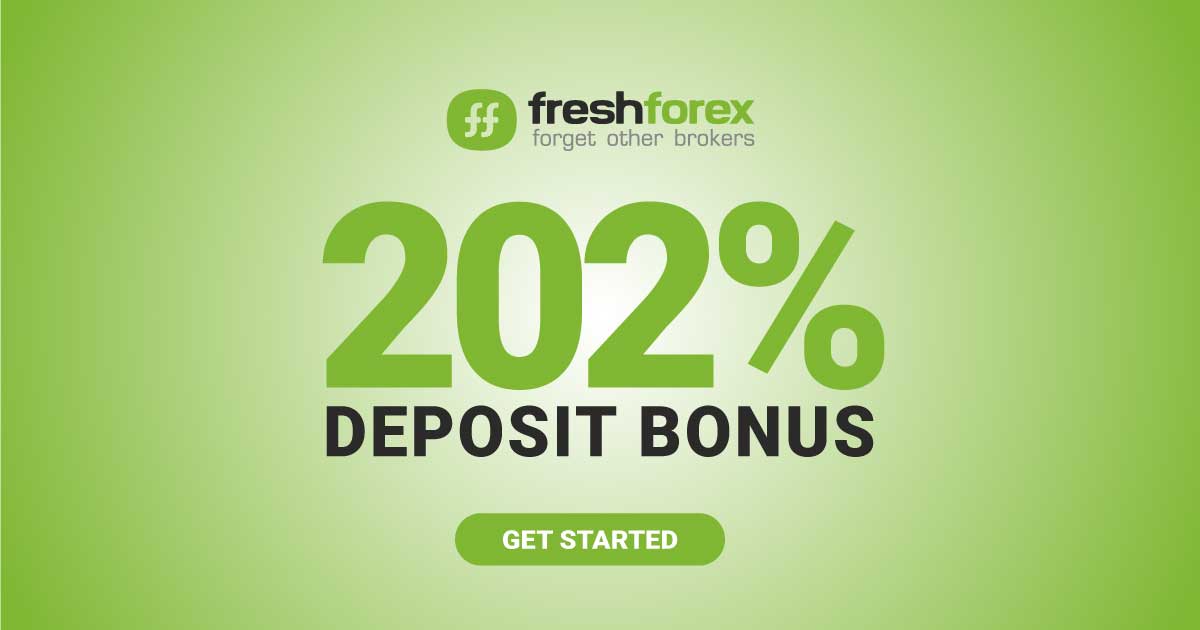 Forex 202% New Deposit Bonus by FreshForex