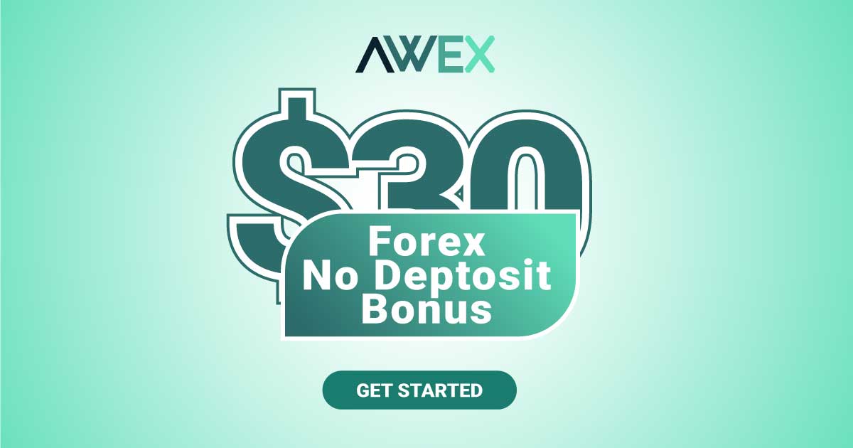 Get a Forex $30 Welcome No Deposit Bonus at AWEX