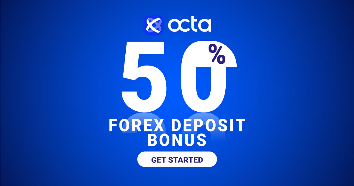 Get a Forex Deposit bonus of 50% from Octa
