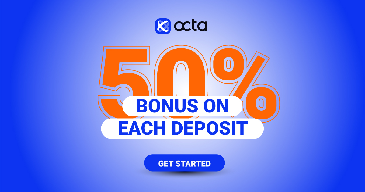 Get a New Forex 50% Deposit Bonus of OctaFX Promotion
