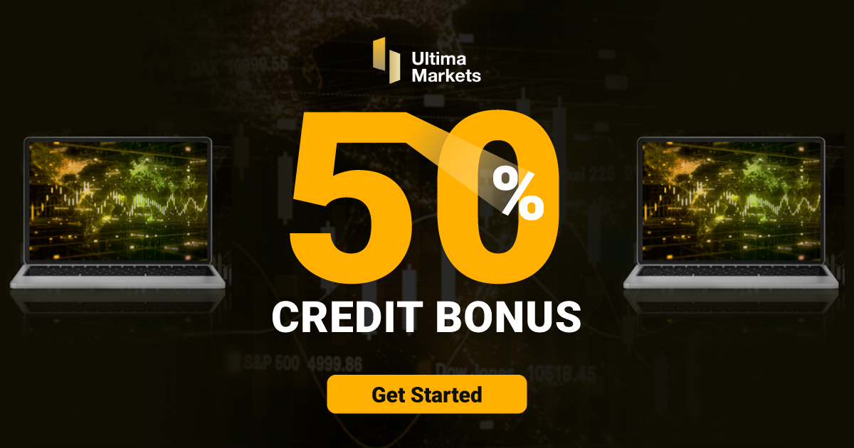 Get a 50% Credit Bonus for trading by Ultima MarketsGet a 50% Credit Bonus for trading by Ultima Markets