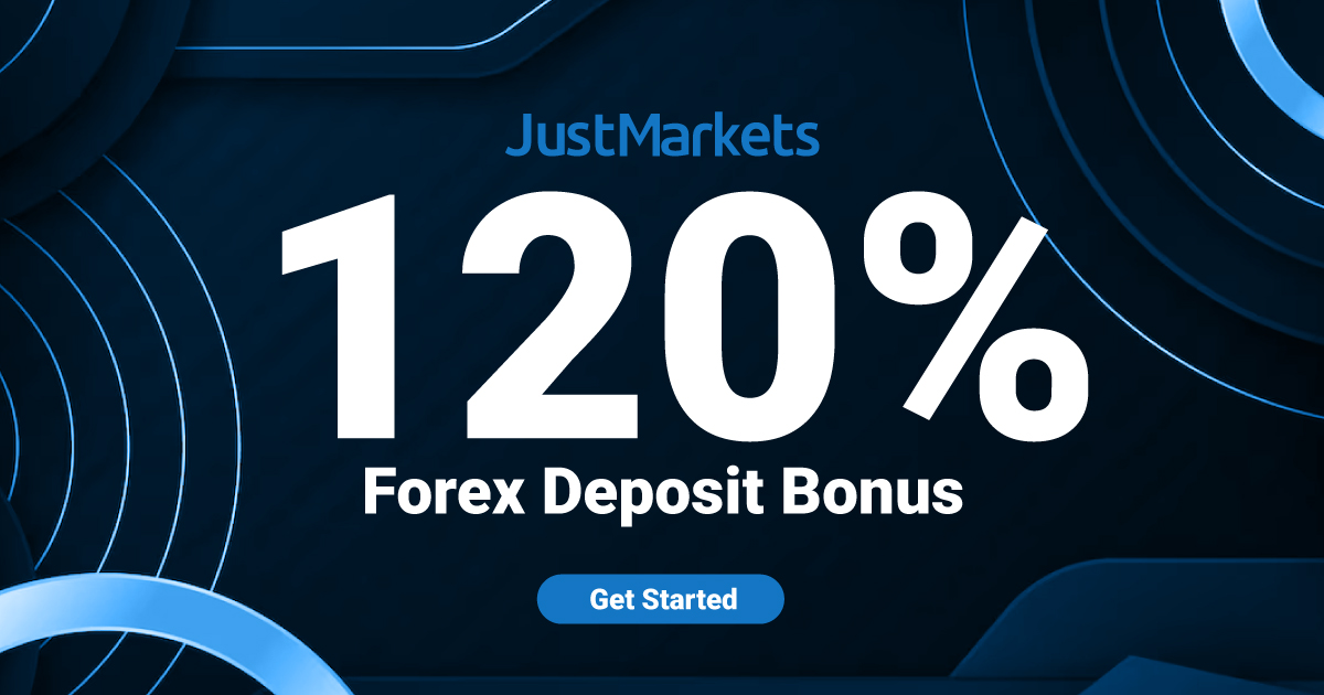 Multiply Forex 120% Deposit Bonus by JustMarkets Multiply Forex 120% Deposit Bonus by JustMarkets 
