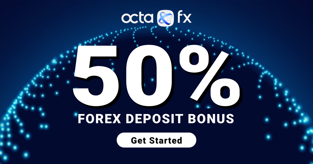 Receive a 50% Forex Bonus on Each Deposit from OctaFXReceive a 50% Forex Bonus on Each Deposit from OctaFX