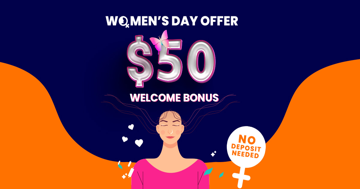 Get a Forex $50 Womens Day No Deposit Bonus from HonorFX