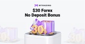 Mtrading is giving a $30 Forex Welcome Bonus.