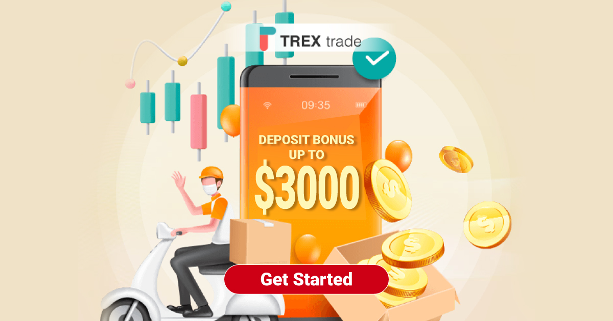 Forex Deposit Bonus up to $3000 by TrexTrae broker