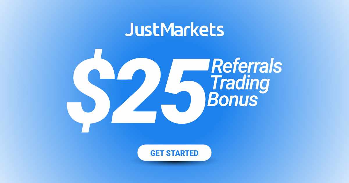 JustMarkets Offers a $25 New Referral Bonus for all