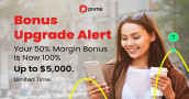 Doo Prime 100% margin forex deposit bonus today