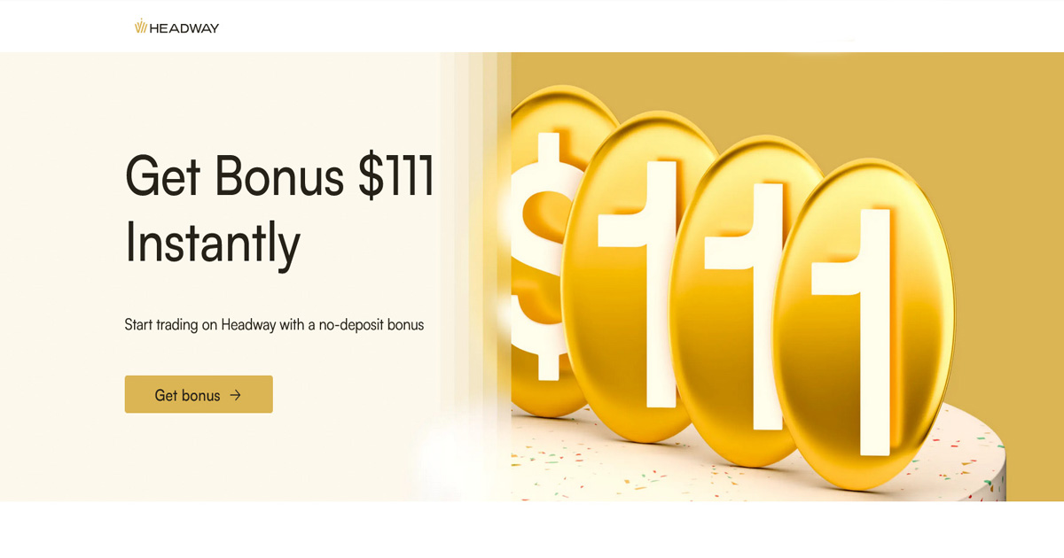 Headway $111 No Deposit Bonus Offer for new users