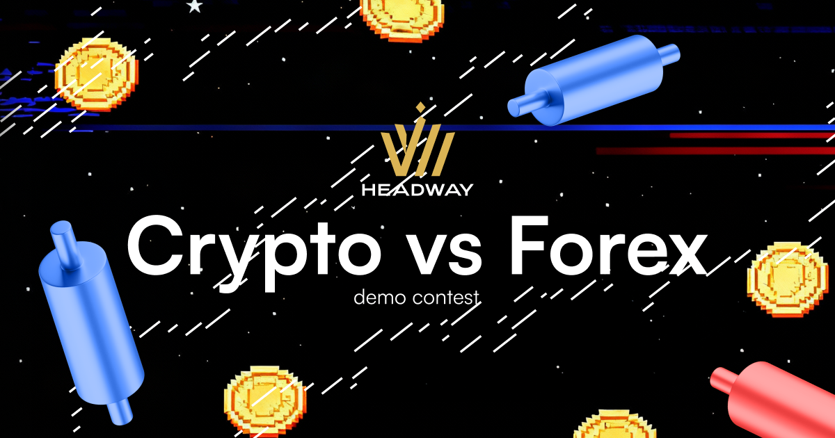 Headway new launches a Crypto vs Forex Demo Contest