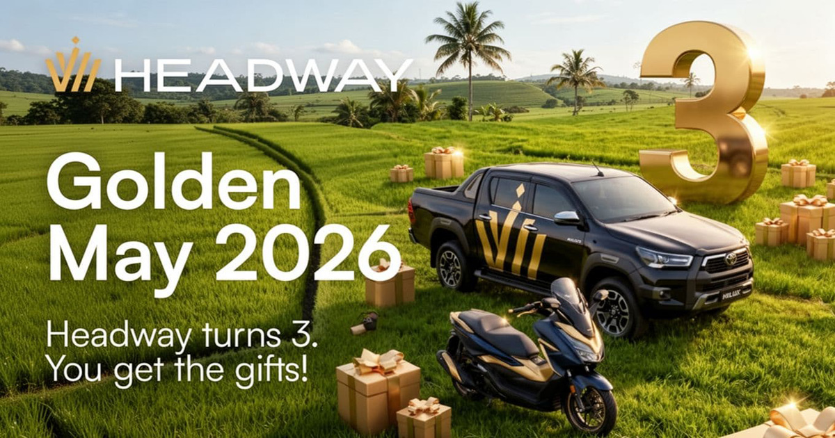 Headway 3rd Anniversary Golden May Giveaway Rules