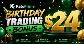 Birthday with KatoPrime $24 Forex No Deposit Bonus