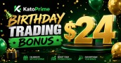 Birthday with KatoPrime $24 Forex No Deposit Bonus