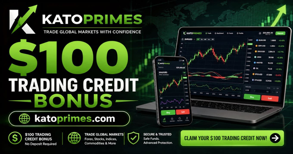 Enjoy a $100 Trading Credit Bonus from Kato Prime