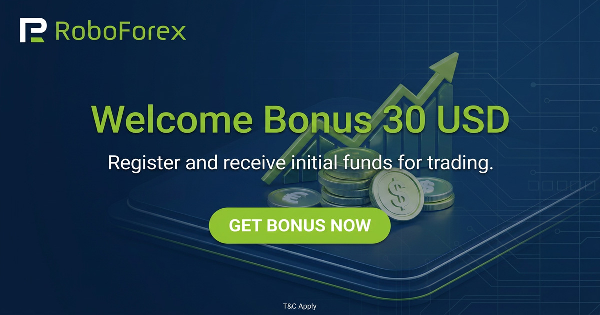 RoboForex $30 Withdrawable Welcome Bonus